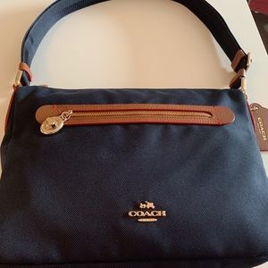 Coach Purse, navy, gentlly used.